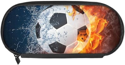 Groot Pennen etui Voetbal School Kantoor Met Ritssluiting