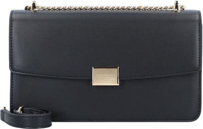 SEIDENFELT MANUFAKTUR Schoudertas Ellanda Midi Crossbag Black / Gold Zwart