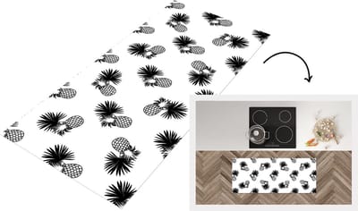 Keukenloper - Loper keuken - Ananas - Patronen - Jungle - 120x50 cm - Keukenloper vinyl