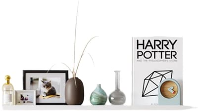 2 set wandplank - zwevende plank - hoogglanzende rekken - stijlvol woningdecor - 80 cm x 10 cm x 5/2 cm