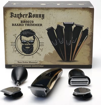 BarberRonny 5 in 1 Baardtrimmer voor Mannen - Trimmer - Bodygroomer - Multigroomer - Goud