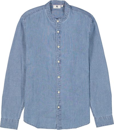 GARCIA Heren Overhemd Blauw Long mouw