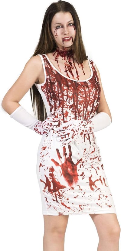 Verkleedpak bloedige jurk vrouw Bloody Mary 36-38