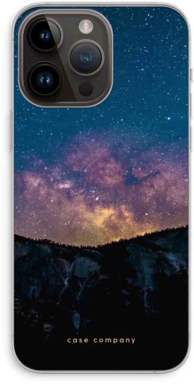 Case Company® - Hoesje geschikt voor iPhone 14 Pro Max hoesje - Travel to space - Soft Cover Telefoonhoesje - Bescherming aan alle Kanten en Schermrand