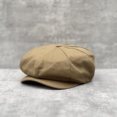 Katoen Grote Maat Zomer Newsboy Pet Mannen Keper 8 Panelen Hoed Bakkerspetten Retro Gatsby Hoeden Casual Pet Appel Baret voor Mannen L  60cm beige