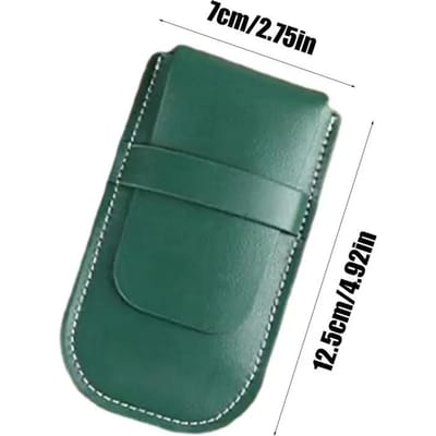 Sac de rangement pour montres anti-poussière, housse à rabat tendance, sac de rangement pour montres portable, sacs cadeaux, étui pour montres en cuir, accessoires vert