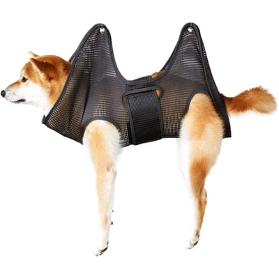Hondenverzorgingshangmat Verstelbaar Multifunctioneel Huisdier Hondenverzorgingsharnas Verzorgingssling voor Honden Katten S(for 2-4kg) black