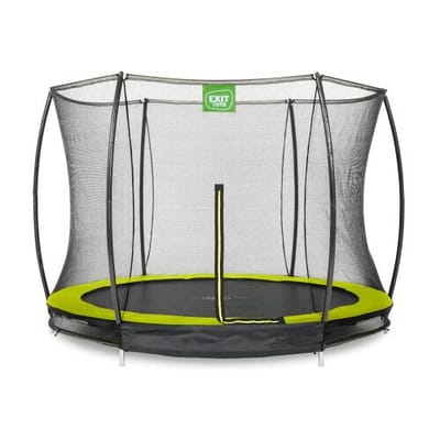 EXIT Silhouette Trampoline ø244cm - met Veiligheidsnet - Inground - Rond - Voor Kinderen - Groen