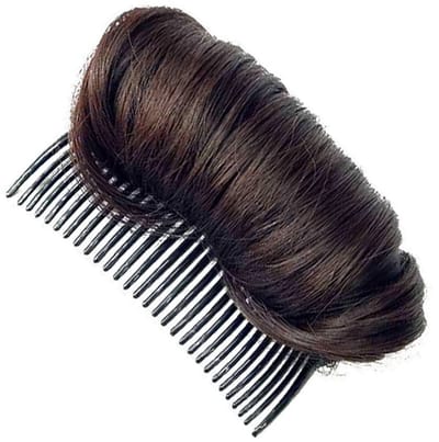 Dailygoods- Haarknot onzichtbaar - Haarstuk met clip - Volume - Pluizig - Lichtgewicht - Hoge temperatuur vezel - 10cm lengte - Haarvolume