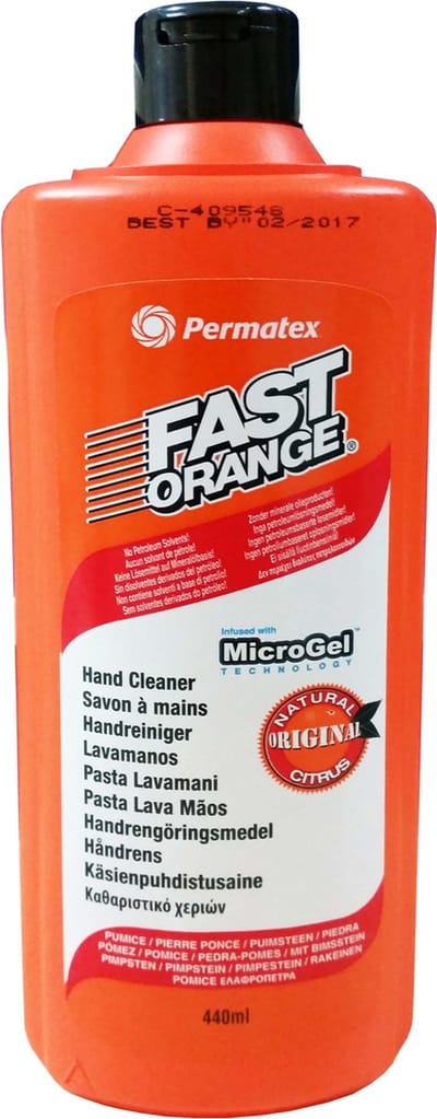 Permatex Fast Orange hand cleaner 440ml / handzeep / citruszeep / biologisch afbreekbare zeep / handreiniger