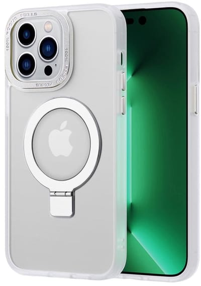 Casify Kickstand Hoesje geschikt voor MagSafe iPhone 11 Pro Max Hoesje - Mat Transparant