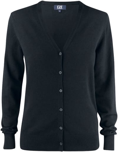 Cutter & Buck Oakville Cardigan Dames 355425 - Zwart - XL