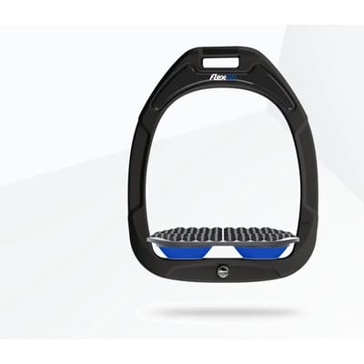 Endurance stijgbeugels Zwart/Grijs/Blauw Flex-On Green Composite