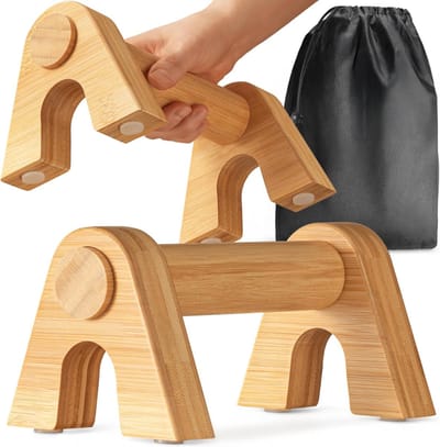 ZRSS® Parallettes voor Calisthenics - 2 Stuks Opdruksteunen - Push Up Bar - Voor Krachttraining - Duurzaam Hout