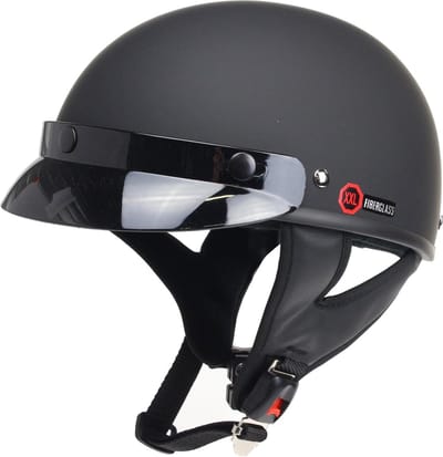 Redbike RB-480 chopper pothelm mat zwart maat M