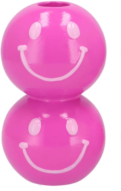 Smiley pink mix candle bulb ass 7x7x12cm