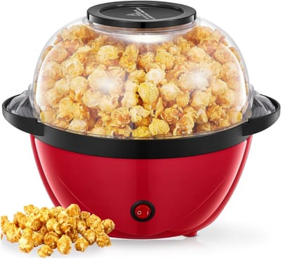 Popcorn Machine Rond met Anti-aanbaklaag - Popcorn Maker Stil en Snel - Funcooking voor Party & Kids - Popcornpan