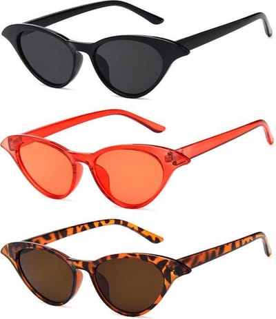 Cat Eye Zonnebrillen Butterfly - 3 stuks