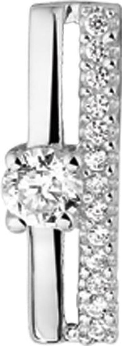 The Jewelry Collection Hanger Zirkonia - Zilver