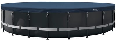 Intex - Afdekzeil - Round Pool Cover - ø732 cm - Blauw - Zwembad Afdekzeil - Ronde Zwembad - Zwembad Bescherming - Intex Afdekzeil - Zwembadhoes