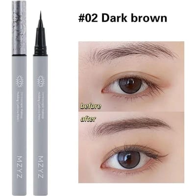 Vloeibare wenkbrauwpen Waterdicht Langdurig Geen bloeiende eyeliner Liggende zijderups Ultrafijne wenkbrauw tattoo-potloodmake-up