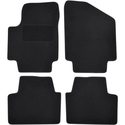 Tapis de sol - Dongfeng - Seres 3 - Velours noir - 4 pièces - Antidérapant et imperméable