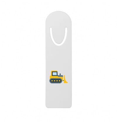 Hacebo® - Shovel metalen boekenlegger - Auto - Bouwmeester - Werken in de bouw - bouwer - bouwvakarbeider - klusjesman Bladwijzer boekenleggers - 12.7 cm x 3.2cm