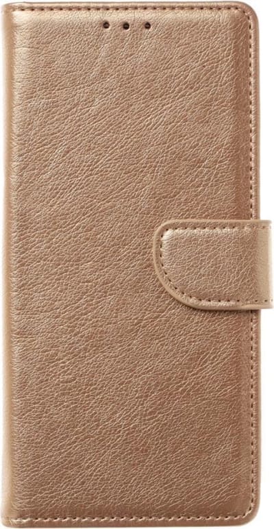 Ntech Geschikt voor Samsung Galaxy M21 Book Case - Goud