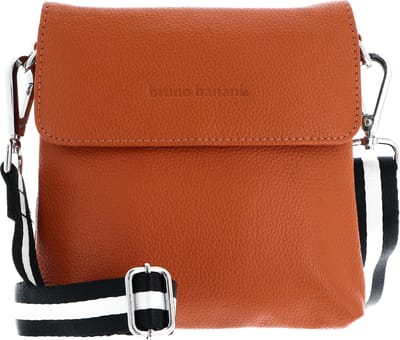 bruno banani Leren Schoudertas Crossbody Bag Orange Oranje