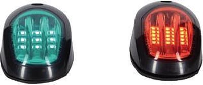 Led Navigatieverlichting Zwart Opbouw Set (Sb+Bb)
