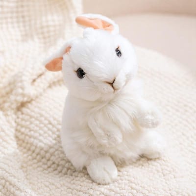 Schattig Gesimuleerd Konijn Pluche Speelgoed Baby Slaap Comfort Poppen Lief Konijn Voor Kinderen Meisjes Paashaas Cadeaus Kerst Verjaardag 17cm