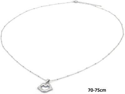 Ketting Lippen – RVS – 75cm