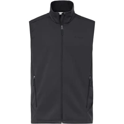VAUDE Everhike softshell vest, functioneel vest, heren outdoor sportvest, winddicht, softshell, zonder capuchon, regular pasvorm