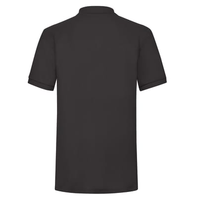 Fruit of the Loom Heren Polycotton Pique Zwaar Poloshirt (Zwart)