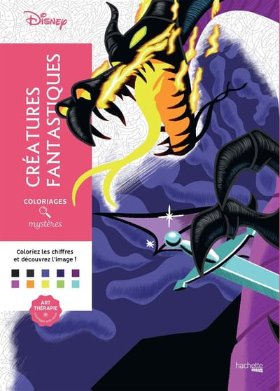 COLORIAGES MYSTERES DISNEY CREATURES FANTASTIQUES - Hachette Heroes - kleurboek voor volwassenen