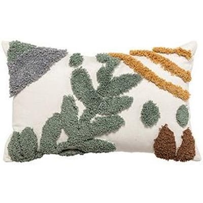 Housse de coussin Décoration d'intérieur Feuille Plante touffetée Élégante Housse de coussin 45x45cm/30x50cm Pour Canapé Lit Chaise Salon Chambre à coucher 45x45cm gray