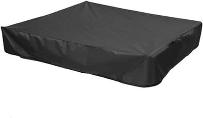 Zandbakhoes - Zandbak afdekking - Zandbak beschermen - Met trekkoord - 150x150cm - Zwart