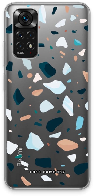 Case Company® - Hoesje geschikt voor Xiaomi Redmi Note 11 hoesje - Terrazzo N°13 - Soft Cover Telefoonhoesje - Bescherming aan alle Kanten en Schermrand