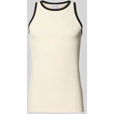 slim fit top met ronde hals