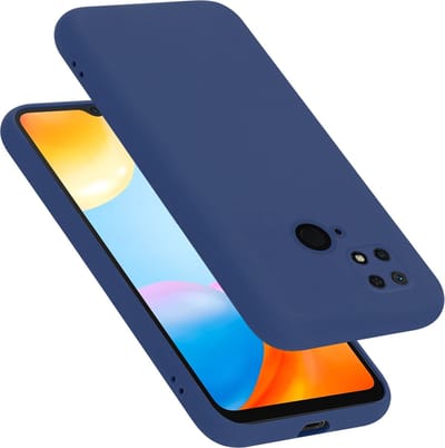 Cadorabo Hoesje geschikt voor Xiaomi RedMi 10C / POCO C40 in LIQUID BLAUW - Beschermhoes gemaakt van flexibel TPU silicone Case Cover