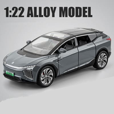 1:24 Hiphi X Suv Alliage Nouvelle Énergie Modèle de Voiture Moulé sous Pression Métal Véhicules Électriques Intelligents Modèle de Voiture Son et Lumière Jouet Cadeau pour Enfants gray