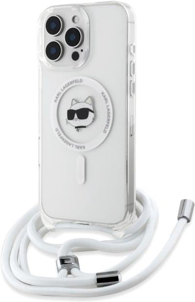 Karl Lagerfeld Choupette Serie - Transparante iPhone 16 Pro Hoes - MagSafe - Design