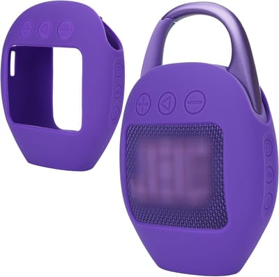 Duurzame silicone hoes voor JBL Clip 5 - Bescherming voor draagbare Bluetooth speaker in paars