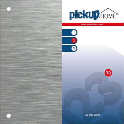 Pickup 3D Home plaat alu sandwich blanco Dibond 3 mm - 20x20 cm