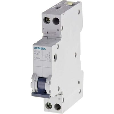 Siemens 5SL60166 5SL6016-6 Zekeringautomaat B/6 kA 1-polig 16 A 230 V