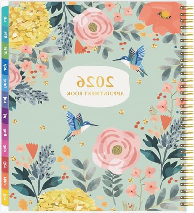 Afsprakenboek - Agenda Planner - Afspraken Plannen - Flexibele Omslag - 26.4 x 21.8 cm - Groen