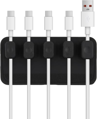 Multifunctionele Magnetische Kabel Organizer voor Bureau en Bed, Zelfklevende Kabelclips voor Efficiënt Kabelbeheer en Opruimen