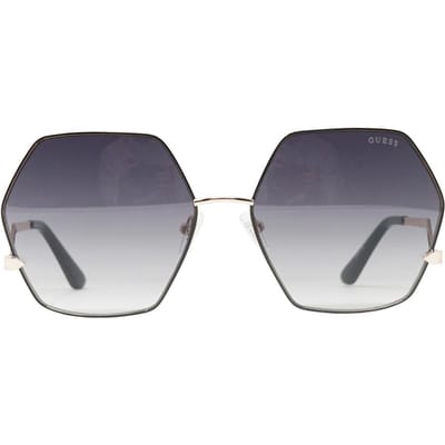 Guess Hex abstracte zwarte zonnebril