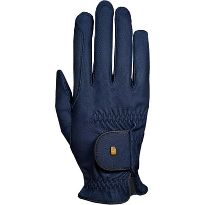 Handschoen Roeckl-Grip Navy - 6 | Paardrij handschoenen