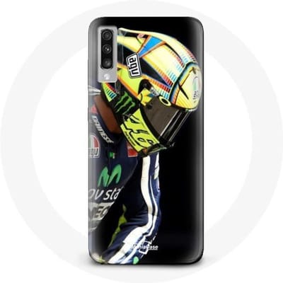 Hoesje - Valentino Rossi - Galaxy A70 - Hard - Zwart - Bescherming